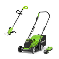 Greenworks GD24LM33LT25K4 lawn mower Push lawn mower Battery Green