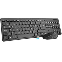 Wireless keyboard and Mouse Set,Rii RK200 Standard Full Size Wireless Keyboard and Mouse 104 Keys for Work Office Home UK Layout(AAA Batteries not