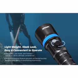 XTAR DH1 Set 1600 Lumens LED Diving Torch Flashlight Dive Light