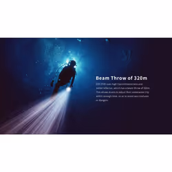 XTAR D26 2500 Long Set 2500 Lms LED Diving Torch Flashlight Dive Light