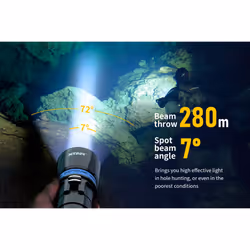 XTAR DS1 Set 1000 Lumens LED Diving Torch Flashlight Dive Light