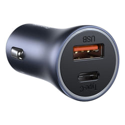 Baseus Golden Contactor Pro Dual Smartphone Grey Cigar lighter Indoor