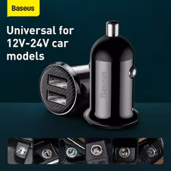 Baseus Gain Pro Universal Black Cigar lighter Fast charging Auto