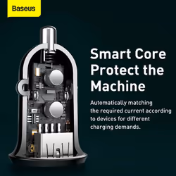 Baseus Gain Pro Universal Black Cigar lighter Fast charging Auto - Additional view 4
