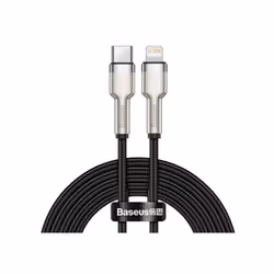 Baseus Cafule, 1 m, Lightning, USB C, Male, Male, Black