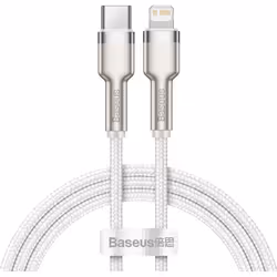Baseus Cafule, 1 m, Lightning, USB C, Male, Male, White