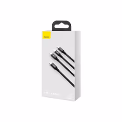 Baseus Rapid 3-in-1 USB cable 1.5 m USB A USB C/Micro USB A/Lightning Black