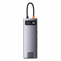 Baseus CAHUB-CU0G, Wired, USB 3.2 Gen 1 (3.1 Gen 1) Type-C, Grey, 4K Ultra HD, 60 Hz, HDMI, USB 2.0, USB 3.2 Gen 1 (3.1 Gen 1 ...