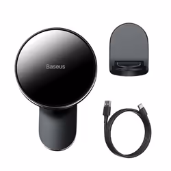 Baseus WXJN-01 mobile device charger Mobile phone Black USB Wireless charging Auto
