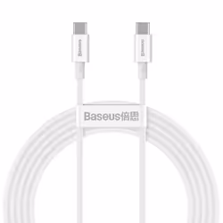 Baseus Superior, 1 m, USB C, USB C, USB 2.0, 0.48 Gbit/s, White