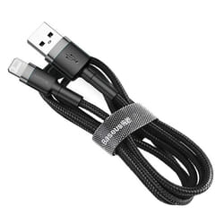 Baseus cafule Fast Charging Cable USB to iP 2.4A 480Mbps for iPhone - Gray