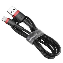 Baseus cafule Fast Charging Cable USB to iP 2.4A 480Mbps for iPhone - Black