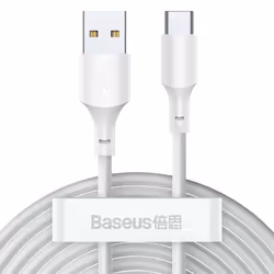 Baseus TZCATZJ-02 USB cable 1.5 m USB A USB C White