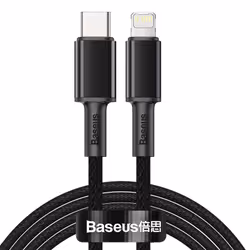 Baseus CATLGD-A01, 2 m, Lightning, USB C, Male, Male, Black