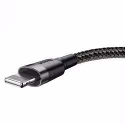 Baseus CALKLF-AG1, 0.5 m, USB A, Lightning, Male, Male, Grey, Black