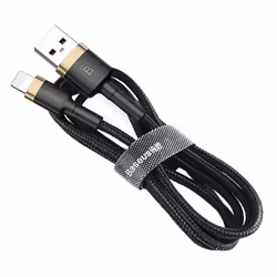 Baseus Cafule, 1 m, Lightning, USB A, Male, Male, Black, Gold