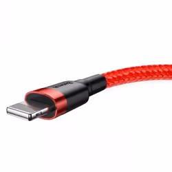 Baseus CALKLF-C09, 2 m, USB A, Lightning, Male, Male, Red