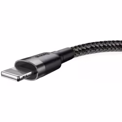 Baseus CALKLF-CG1, 2 m, USB A, Male, Male, Grey, Black, Straight