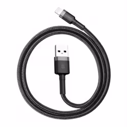Baseus CALKLF-CG1 lightning cable 2 m Grey, Black
