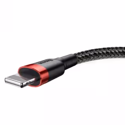 Baseus CALKLF-C19, 2 m, USB A, Male, Male, Black, Red, Straight