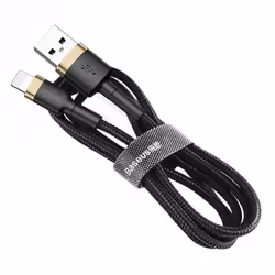 Baseus CALKLF-CV1 lightning cable 2 m Black, Gold