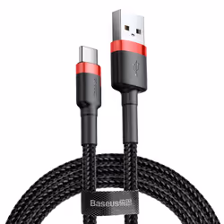 Baseus CATKLF-A91, Black, USB A, USB C, 0.5 m, Male, Male