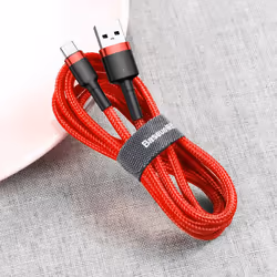 Baseus 6953156278219 mobile phone cable Red 1 m USB A USB C