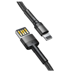 Baseus 6953156283343 lightning cable 1 m Black, Grey