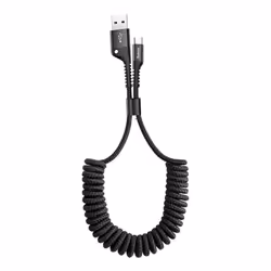 Baseus CATSR-01, 1 m, USB A, USB C, Male, Male, Black