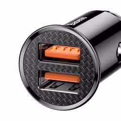 Baseus Circular Plastic Universal Black Cigar lighter Fast charging Outdoor - Additional view 5