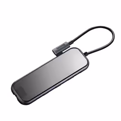 Baseus CAHUB-DZ0G, USB 3.2 Gen 1 (3.1 Gen 1) Type-C, Black, HDMI, RJ-45, USB 3.2 Gen 1 (3.1 Gen 1) Type-A, USB 3.2 Gen 1 (3.1 ...
