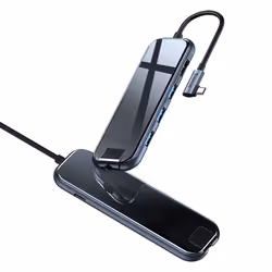 Baseus CAHUB-DZ0G laptop dock/port replicator USB 3.2 Gen 1 (3.1 Gen 1) Type-C Black