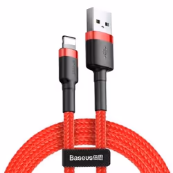 Baseus CALKLF-R09, 3 m, USB A, Lightning, Male, Male, Red