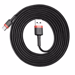 Baseus CATKLF-U91, 3 m, USB A, USB C, USB 2.0, Black, Red