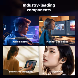 FiiO/JadeAudio JD1 High Performance Dynamic Driver HIFI Bass stereo in Ear Monitor Headphones Sport Gaming Earbuds with Mic Black