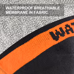 DexShell Waterproof Socks Hiking Trekking Merino Terry Loop Inner Extreme Cold Weather For Men and Women Hytherm Pro  Tangelo Red Stripe  Mi