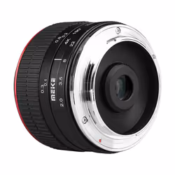 Meike 6.5mm 2.0, Wide fish-eye lens, 5/6, Micro Four Thirds (MFT)