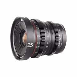 Meike 25mm T2.2 MILC Cinema lens Black