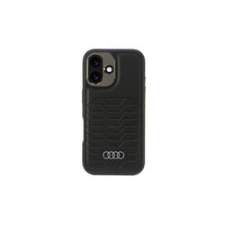 Audi Synthetic Leather Hardcase with MagSafe for iPhone 16 6.1" Black - AU-TPUPCMIP16-GT/D3-BK