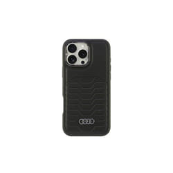 Audi Synthetic Leather Hardcase with MagSafe for iPhone 16 Pro Max 6.9" Black - AU-TPUPCMIP16PM-GT/D3-BK
