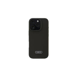 Audi Silicone Hardcase for iPhone 16 Pro 6.3" Black - AU-LSRIP16P-Q3/D1-BK