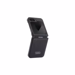 Audi Synthetic Leather Hardcase for Samsung Galaxy Z Flip 6 Black - AU-TPUPCFlip6-Q5/D1-BK