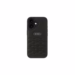Audi Synthetic Leather Hardcase for iPhone 16 6.1" Black - AU-TPUPCIP16-GT/D2-BK