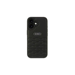 Audi Synthetic Leather Hardcase for iPhone 16 6.1" Black - AU-TPUPCIP16-GT/D2-BK