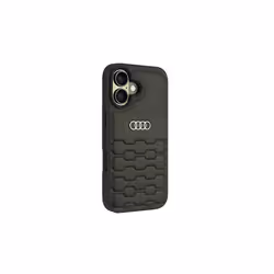 Audi Synthetic Leather Hardcase for iPhone 16 6.1" Black - AU-TPUPCIP16-GT/D2-BK