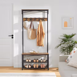 Vasagle HSR45BX coat rack Floorstanding 10 hook(s) Black - Additional view 4