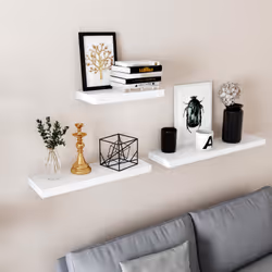 Vasagle LWS24WT shelve Modular shelf Wall mounted MDF White