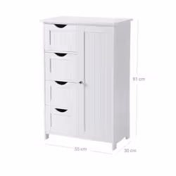 Vasagle LHC41W living room sideboard/buffet 1 door(s) - Additional view 7