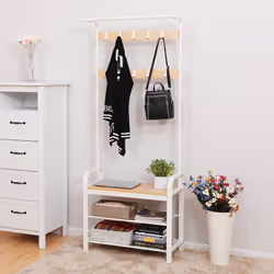 Vasagle Coat Rack With Shoe Storage