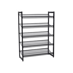Songmics LMR005B shelve Rack shelf Freestanding Iron Black